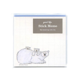 Sticky Notes Yusuke Yonezu Polar Bear i gruppen Papir & Blok / Skriv og noter / Post-it og notesblokke hos Pen Store (134652)