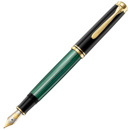 Souverän M800 Fyldepen Black/Green i gruppen Penne / Fine Writing / Fyldepenne hos Pen Store (134754_r)