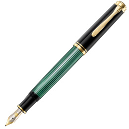 Souverän M400 Fyldepen Black/Green i gruppen Penne / Fine Writing / Fyldepenne hos Pen Store (134762_r)