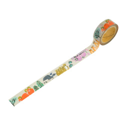 Washi-tape Miroco Machiko Animal Family i gruppen Hobby & Kreativitet / Hobbytilbehør / Washi Tape hos Pen Store (134801)