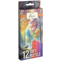 Soft pastels 12-sæt i gruppen Kunstnerartikler / Kridt og blyanter / Pastelkridt hos Pen Store (134909)