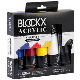 Akrylsæt Set Primaries 5x120 ml i gruppen Kunstnerartikler / Kunstnerfarver / Akrylmaling hos Pen Store (134965)