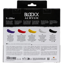 Akrylsæt Set Primaries 5x120 ml i gruppen Kunstnerartikler / Kunstnerfarver / Akrylmaling hos Pen Store (134965)