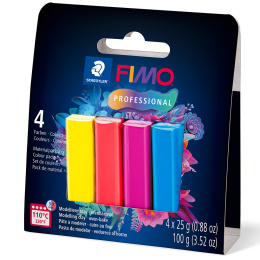 FIMO Professional half blocks Colour 4 x 25 g i gruppen Hobby & Kreativitet / Skabe / Modellervoks hos Pen Store (134988)