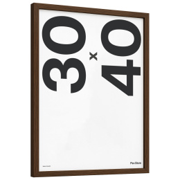 Træramme valnødfarve 30x40 cm i gruppen Hobby & Kreativitet / Organisere / Rammer / Rammer i valnødfarve hos Pen Store (135072)