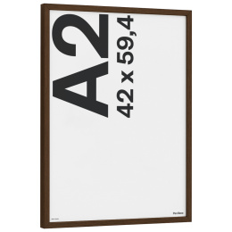 Træramme valnødfarve 42x59,4 cm A2 i gruppen Hobby & Kreativitet / Organisere / Rammer / Rammer i valnødfarve hos Pen Store (135075)