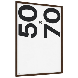 Træramme valnødfarve 50x70 cm i gruppen Hobby & Kreativitet / Organisere / Rammer / Rammer i valnødfarve hos Pen Store (135076)