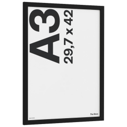 Træramme sort 29,7x42 cm A3 i gruppen Hobby & Kreativitet / Organisere / Rammer / Sorte rammer hos Pen Store (135085)