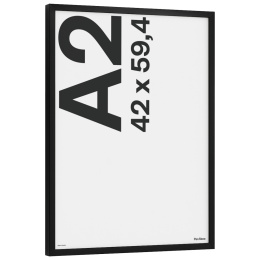 Træramme sort 42x59,4 cm A2 i gruppen Hobby & Kreativitet / Organisere / Rammer / Sorte rammer hos Pen Store (135087)