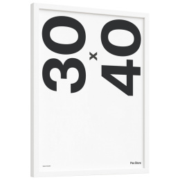 Træramme hvid 30x40 cm i gruppen Hobby & Kreativitet / Organisere / Rammer / Hvide rammer hos Pen Store (135096)