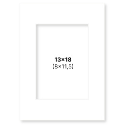 Passepartout Hvid 13x18 cm i gruppen Hobby & Kreativitet / Organisere / Rammer / Passepartout hos Pen Store (135102)