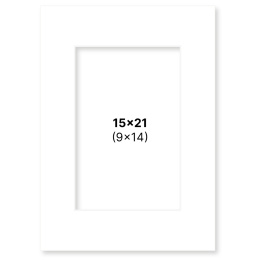 Passepartout Hvid 15x21 cm i gruppen Hobby & Kreativitet / Organisere / Rammer / Passepartout hos Pen Store (135103)
