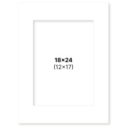 Passepartout Hvid 18x24 cm i gruppen Hobby & Kreativitet / Organisere / Rammer / Passepartout hos Pen Store (135104)