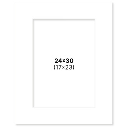 Passepartout Hvid 24x30 cm i gruppen Hobby & Kreativitet / Organisere / Rammer / Passepartout hos Pen Store (135107)