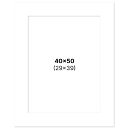 Passepartout Hvid 40x50 cm i gruppen Hobby & Kreativitet / Organisere / Rammer / Passepartout hos Pen Store (135110)