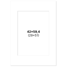 Passepartout Hvid 42x59,4 cm A2 i gruppen Hobby & Kreativitet / Organisere / Rammer / Passepartout hos Pen Store (135111)