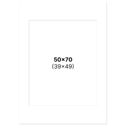 Passepartout Hvid 50x70 cm i gruppen Hobby & Kreativitet / Organisere / Rammer / Passepartout hos Pen Store (135112)