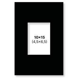 Passepartout Sort 10x15 cm i gruppen Hobby & Kreativitet / Organisere / Rammer / Passepartout hos Pen Store (135113)