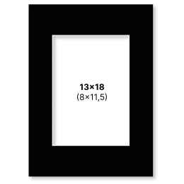 Passepartout Sort 13x18 cm i gruppen Hobby & Kreativitet / Organisere / Rammer / Passepartout hos Pen Store (135114)