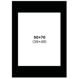 Passepartout Sort 50x70 cm i gruppen Hobby & Kreativitet / Organisere / Rammer / Passepartout hos Pen Store (135124)