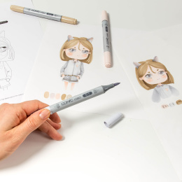 Ciao Layer & Mix Manga Starter Set Mellow i gruppen Penne / Kunstnerpenne / Illustrationmarkers hos Pen Store (135143)