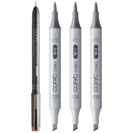 Ciao Shade Set Light Warm Gray 4-pak i gruppen Penne / Kunstnerpenne / Illustrationmarkers hos Pen Store (135145)