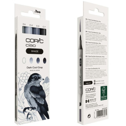 Ciao Shade Set Dark Cool Gray 4-pak i gruppen Penne / Kunstnerpenne / Illustrationmarkers hos Pen Store (135146)