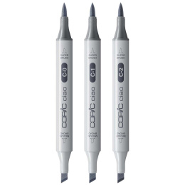 Ciao Shade Set Light Cool Gray 4-pak i gruppen Penne / Kunstnerpenne / Illustrationmarkers hos Pen Store (135147)