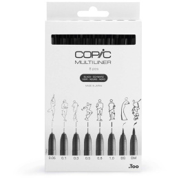 Multiliner Classic sæt 8 stk i gruppen Penne / Skrive / Fineliners hos Pen Store (135151)