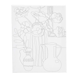 Lærred med tryk 24x30cm 360g Stilleben med blomster i gruppen Kunstnerartikler / Studie / Malerlærreder / Malerlærred akrylfarve hos Pen Store (135414)