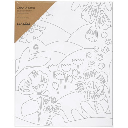Lærred med tryk 24x30cm 360g Blomstrende landskab i gruppen Kids / Farve og maling til børn / Maletilbehør til børn hos Pen Store (135415)