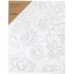 Lærred med tryk 24x30cm 360g Blomster i gruppen Kids / Farve og maling til børn / Maletilbehør til børn hos Pen Store (135416)