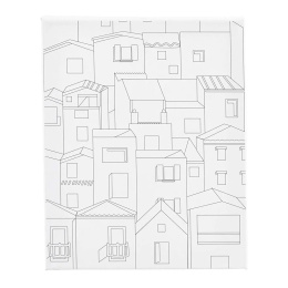 Lærred med tryk 24x30cm 360g Middelhavsby i gruppen Kunstnerartikler / Studie / Malerlærreder / Malerlærred akrylfarve hos Pen Store (135417)