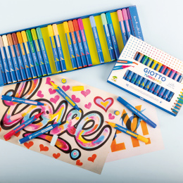 Turbo Pro Dual Tip Marker Pen 30-sæt i gruppen Penne / Kunstnerpenne / Akvarelmarkers hos Pen Store (135468)