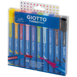 Turbo Pro Dual Tip Marker Pen 10-sæt i gruppen Penne / Kunstnerpenne / Akvarelmarkers hos Pen Store (135469)