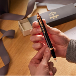 IM Grey/Gold Kuglepen i gruppen Penne / Fine Writing / Kuglepenne hos Pen Store (135474)