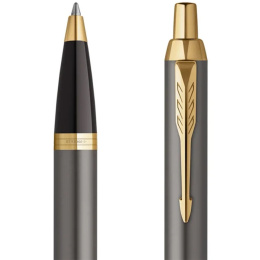 IM Grey/Gold Kuglepen i gruppen Penne / Fine Writing / Kuglepenne hos Pen Store (135474)