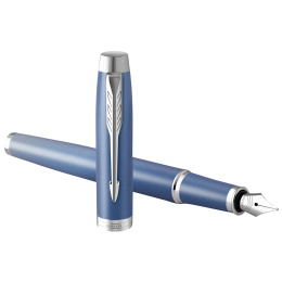 IM Rituals Blue/Chrome Fyldepen i gruppen Penne / Fine Writing / Fyldepenne hos Pen Store (135479_r)