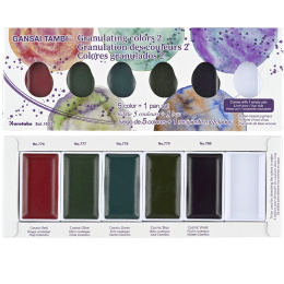 Gansai Tambi Akvarel sæt 5 stk Granulating Colors 2 i gruppen Kunstnerartikler / Kunstnerfarver / Akvarelmaling / Akvarelfarve i kop hos Pen Store (135537)