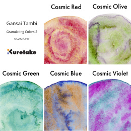 Gansai Tambi Akvarel sæt 5 stk Granulating Colors 2 i gruppen Kunstnerartikler / Kunstnerfarver / Akvarelmaling / Akvarelfarve i kop hos Pen Store (135537)
