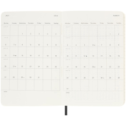 Kalender 18M WeekNote Soft Cover Pocket Black i gruppen Papir & Blok / Kalendere / 18 mdr kalendere hos Pen Store (135587)