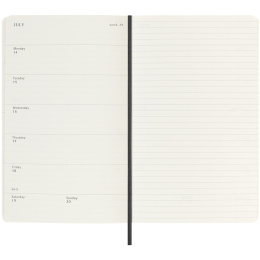 Kalender 18M WeekNote Soft Cover Large Black i gruppen Papir & Blok / Kalendere / 18 mdr kalendere hos Pen Store (135588)