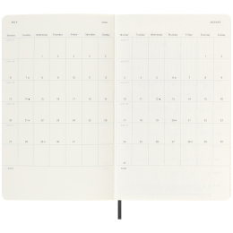 Kalender 18M WeekNote Soft Cover Large Black i gruppen Papir & Blok / Kalendere / 18 mdr kalendere hos Pen Store (135588)