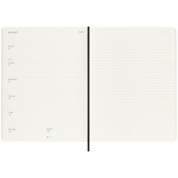 Kalender 18M WeekNote Soft Cover XL Black i gruppen Papir & Blok / Kalendere / 18 mdr kalendere hos Pen Store (135589)