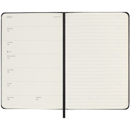 Kalender 18M WeekNote Hard Cover Pocket Black i gruppen Papir & Blok / Kalendere / 18 mdr kalendere hos Pen Store (135590)