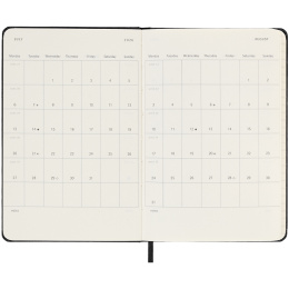 Kalender 18M WeekNote Hard Cover Pocket Black i gruppen Papir & Blok / Kalendere / 18 mdr kalendere hos Pen Store (135590)