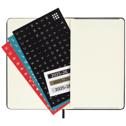 Kalender 18M WeekNote Hard Cover Pocket Black i gruppen Papir & Blok / Kalendere / 18 mdr kalendere hos Pen Store (135590)