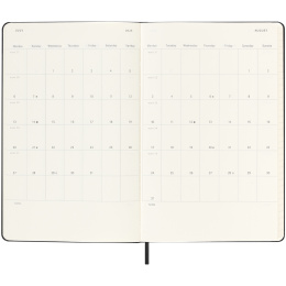 Kalender 18M WeekNote Hard Cover Large Black i gruppen Papir & Blok / Kalendere / 18 mdr kalendere hos Pen Store (135591)
