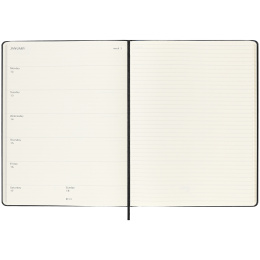 Kalender 18M WeekNote Hard Cover XL Black i gruppen Papir & Blok / Kalendere / 18 mdr kalendere hos Pen Store (135592)