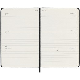 Kalender 18M Weekly Hard Cover Horisontell Pocket Black i gruppen Papir & Blok / Kalendere / 18 mdr kalendere hos Pen Store (135593)